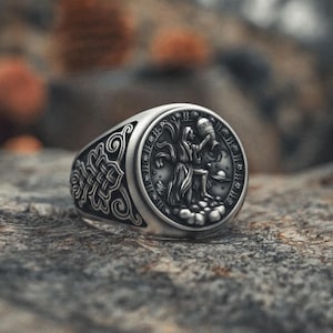 Elaborately Crafted Aquarius Zodiac Ring 925 Silver Astrology Jewelry Perfect Gift for Astrology Enthusiasts and Aquarians