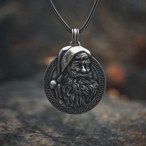 Wizard Necklace 925 Sterling Silver | Mythical Sage Pendant | Greek Mythology Charm Jewelry