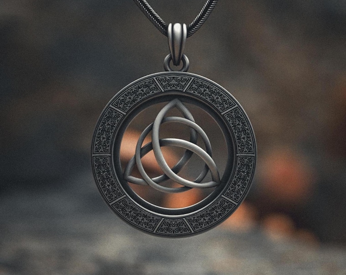 Irish Three Pence Rabbit Coin Necklace, Turquoise Accent, Celtic ...