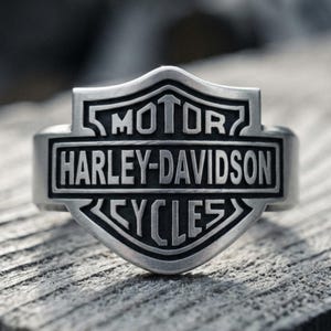 Vintage Gold Harley Davidson Ring - Etsy