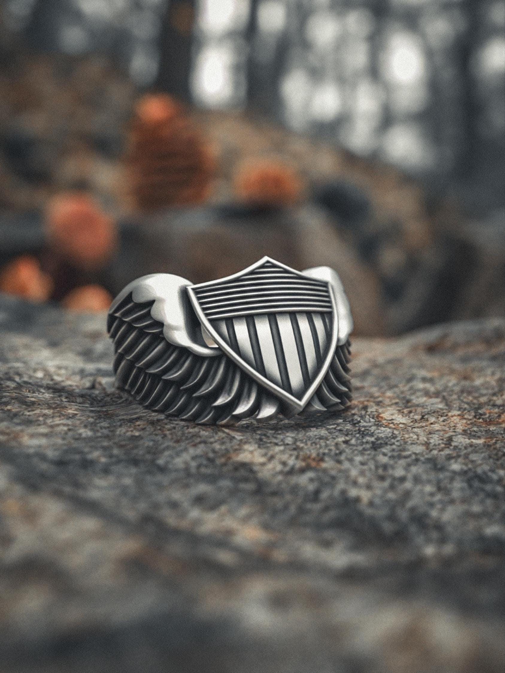 Mens 10k army ring France