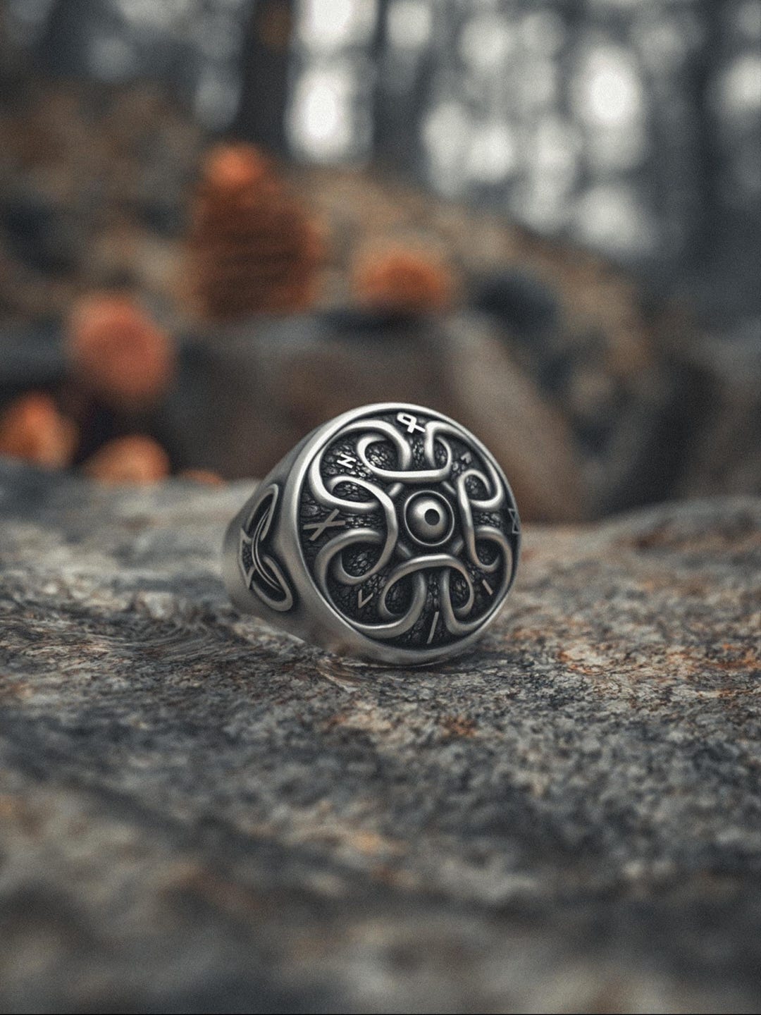 Viking Shield Ring: Hail Odin Design - Chunky 925 Sterling Silver - Etsy