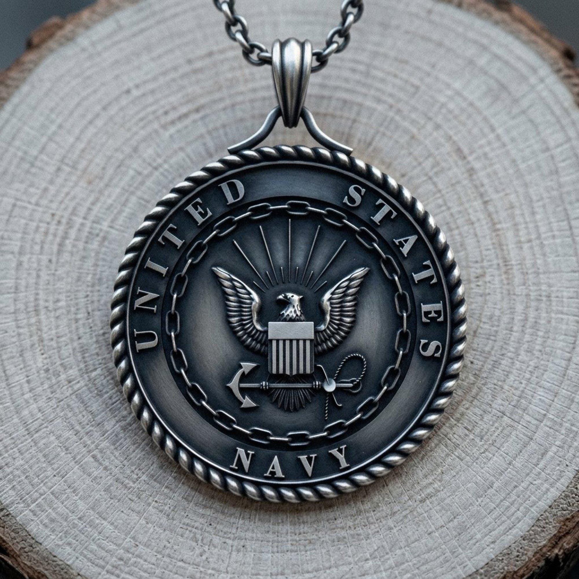 ssvks USN アメリカ海軍 メダルネックレス Us Navy Medallion - Etsy
