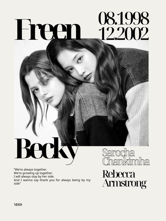 Sarocha 'freen' Chankimha & Rebecca 'becky' Armstrong Black and