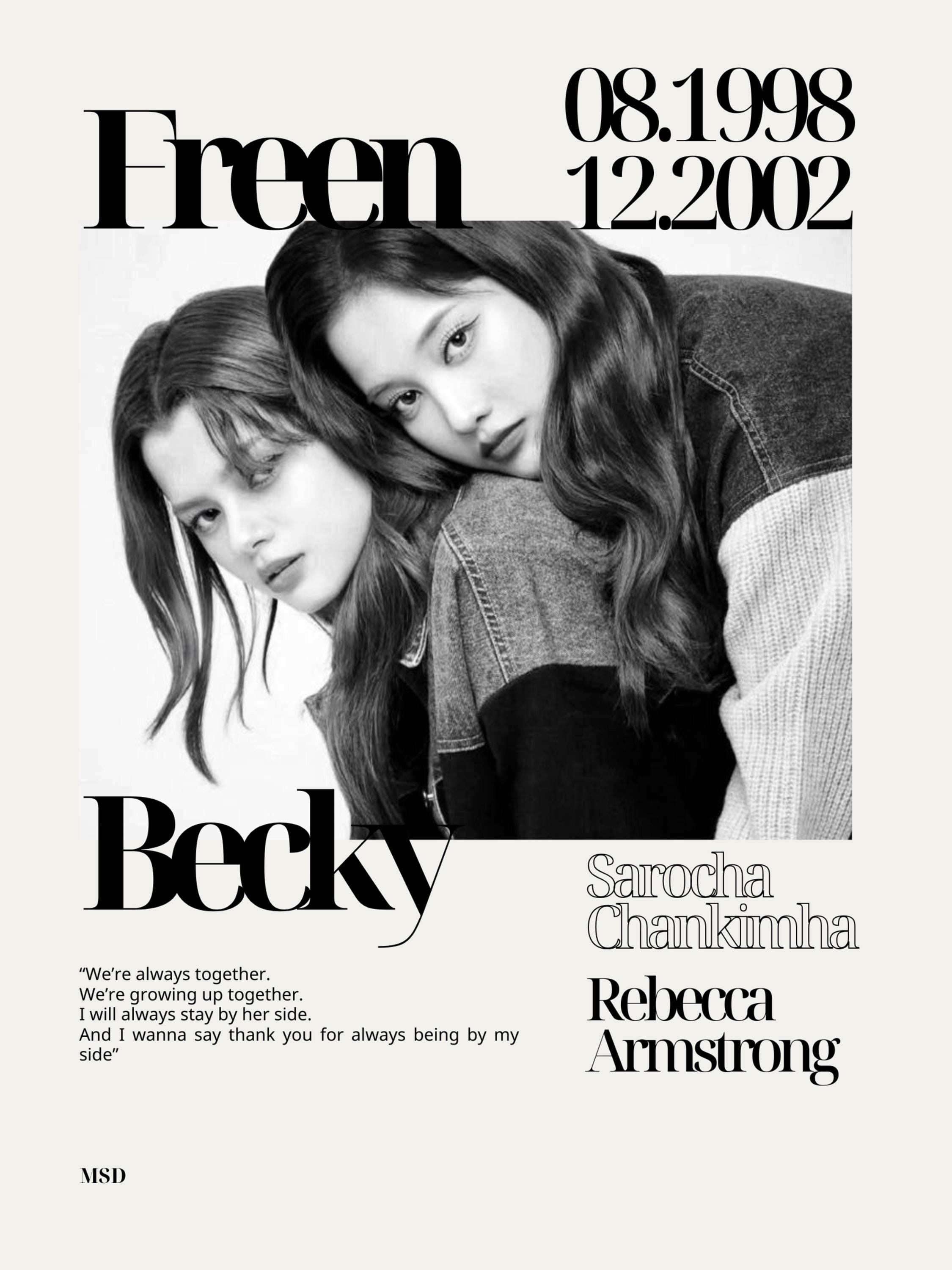 Sarocha 'freen' Chankimha & Rebecca 'becky' Armstrong Black and