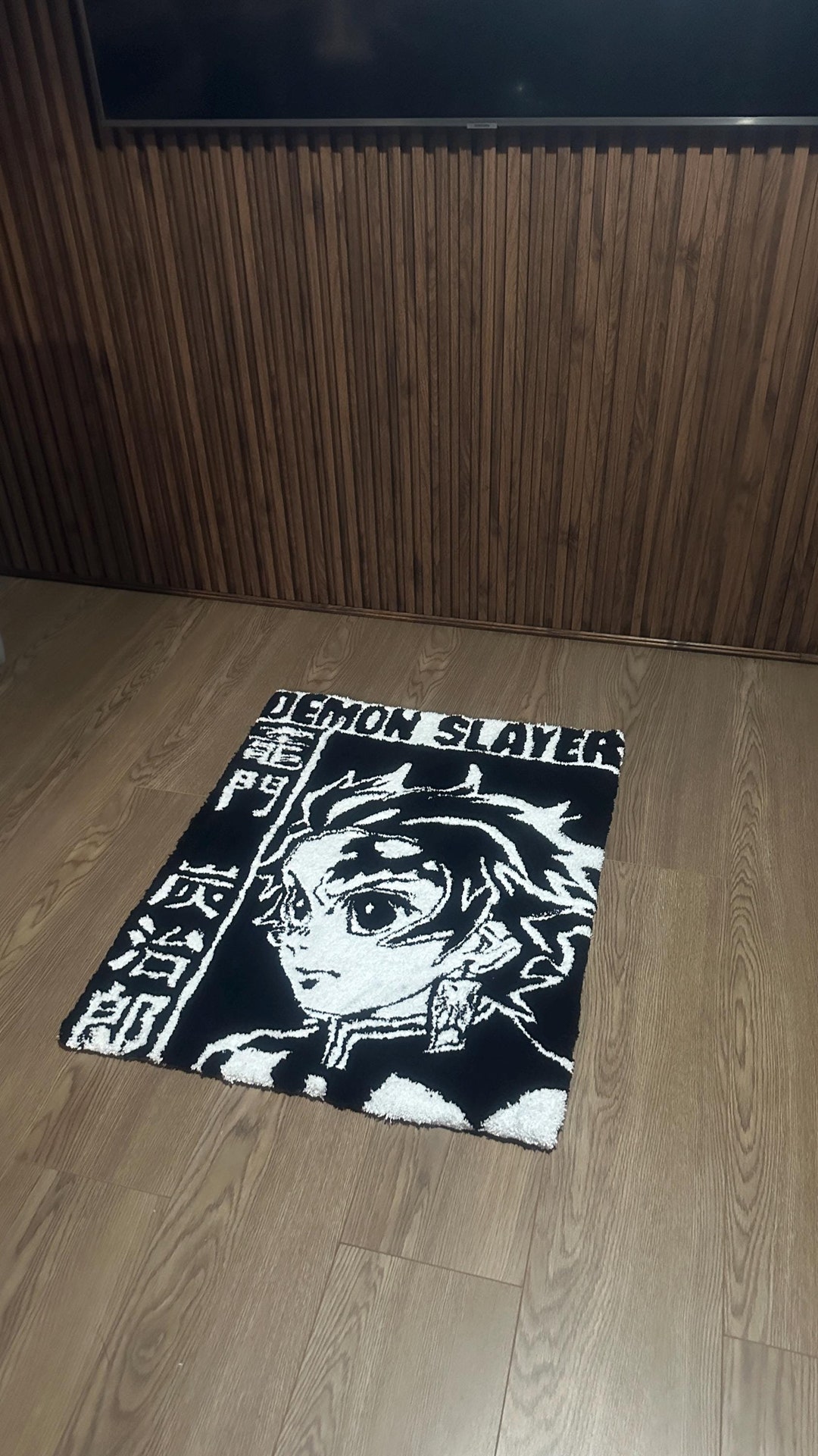 Tanjiro Rug Demon Slayer Tanjiro Handmade Rug - Etsy