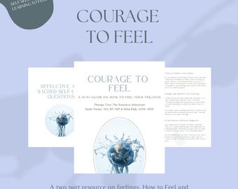 Courage to Feel: A Mini Guide for Emotional Awareness - Printable PDF für Therapeuten & Kunden