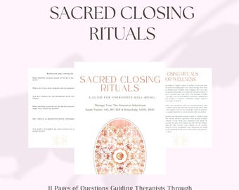 Therapist Closing Ritual Guide: Reflective Questions & Somatic Practices