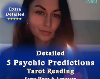 5 predicciones psíquicas, lectura de tarot a la misma hora, lectura psíquica del amor, lectura el mismo día, consejos psíquicos, lectura médium