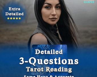 3 vragen: gedetailleerde tarotkaarten lezen, paranormale lezing op hetzelfde uur, nauwkeurige toekomstige liefdeslezing, diepgaande eerlijke paranormale lezing