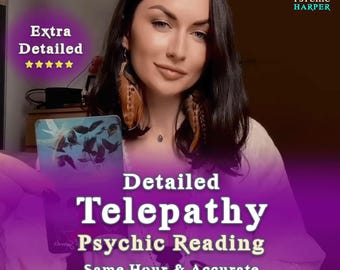 Accurate Psychic Telepathy Reading Without Tarot Cards, Same Hour Detailed Psychic Mind Reading, No Tools Love Reading What's on Their Minds