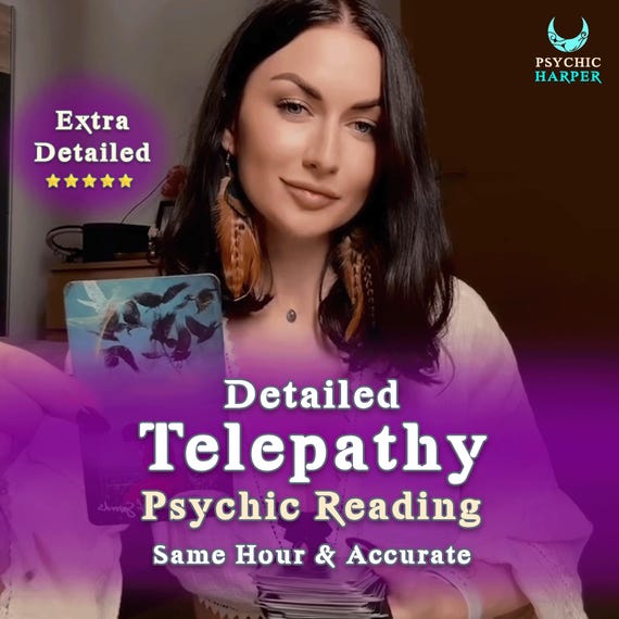 Accurate Psychic Telepathy Reading Without Tarot Cards, Same Hour Detailed Psychic Mind Reading, No Tools Love Reading What's on Their Minds