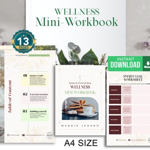 Mini Health and Wellness Workbook: Self-Care Journal for Holistic Well-Being, Guided Exercises for Emotional, Physical, and Mental Health