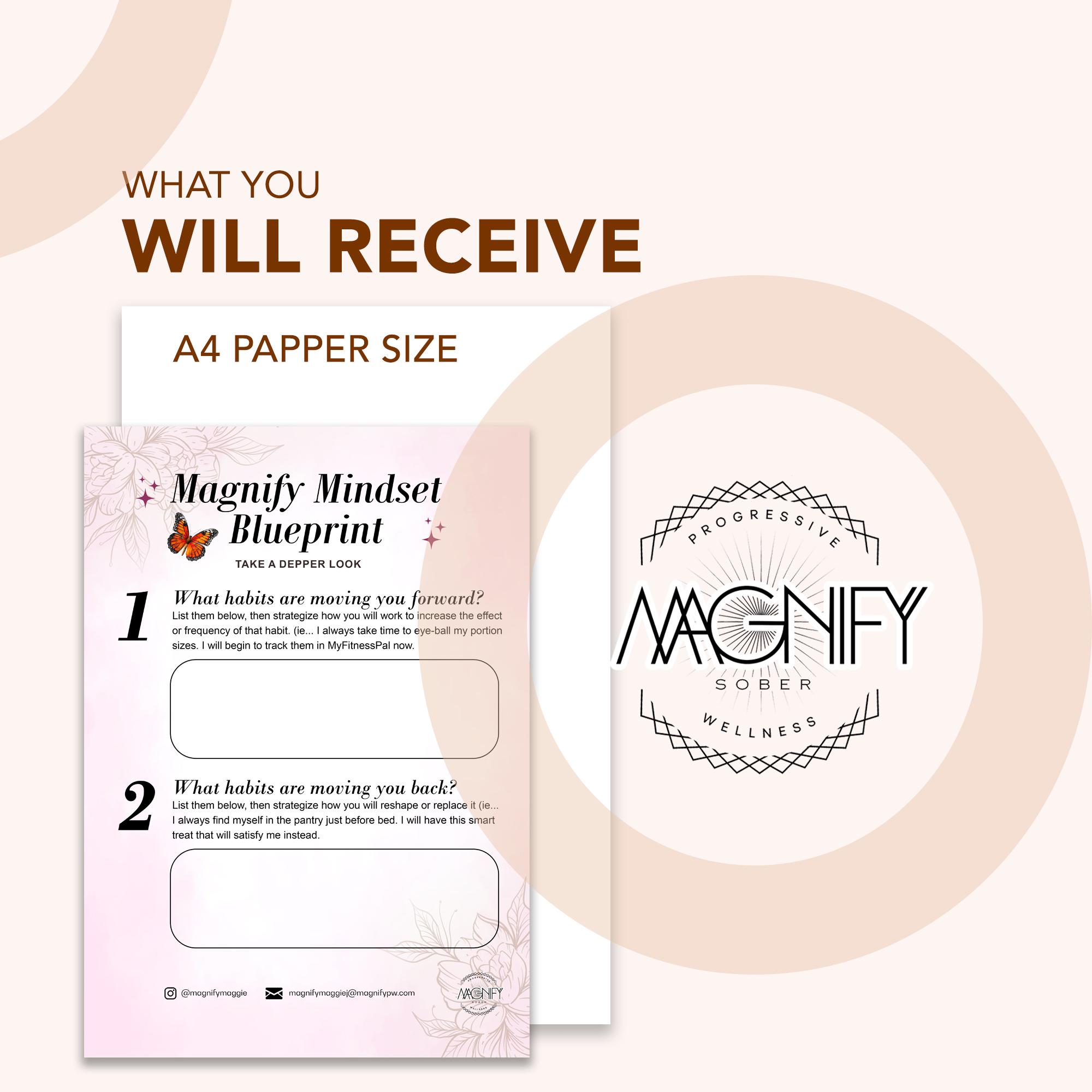 Magnify Mindset Blueprint Worksheet | Transform Your Mindset | Self ...