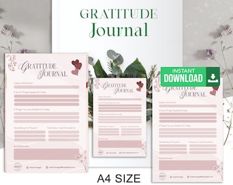 Daily Gratitude journal, Self-Care Planner: Journals for Men/Women Daily Gratitude Log with Prompts | Mindfulness & Reflection Journal