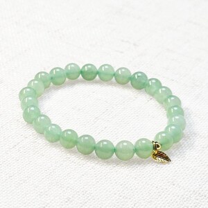 Green Aventurine Bracelet – Natural Crystal for Luck, Prosperity & Emotional Healing, Handmade Gemstone Jewelry Gift