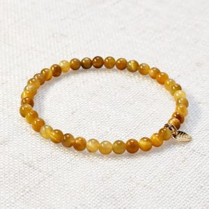 Golden Tiger Eye Bracelet – Natural Gemstone for Confidence, Strength & Protection, Handmade Crystal Jewelry Gift for Men or Women