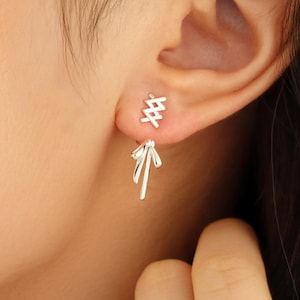 イヤリング TATIANA Silver 925 Party Ribbon Ear Jacket Earrings EC3075 MUSINSA | TATIANA (Silver 925) Party Ribbon Ear Jacket