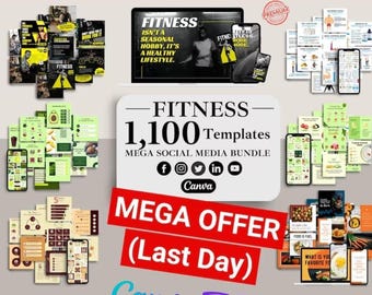 1,100 Editable Canva Templates for Captivating Creations