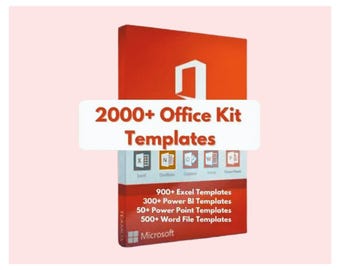 2000+ Office Templates Bundle | Editable Business Docs, Spreadsheets, Checklists & More | Office Organization Kit | Instant Download