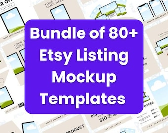 80+ Professional Etsy Listing Mockup Templates - Boost Your Shop Sales