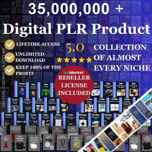 Digitale Produkte zum Weiterverkaufen | 35 Millionen+ Dateien mit PLR & MRR