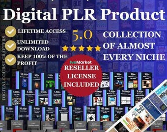 Digital Products Bundle for Resell | 35 Million+ Files with PLR & MRR