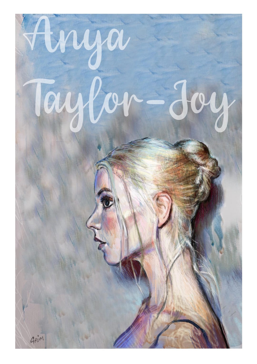 Anya Taylor-joy Portrait Painting Digital Download - Etsy