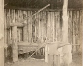 1930s Blacksmith Anvil Coal Iron Forge Bellows RPPC Photo