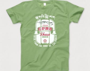Lhasa Beer T Shirt Unisex Style 100% Cotton