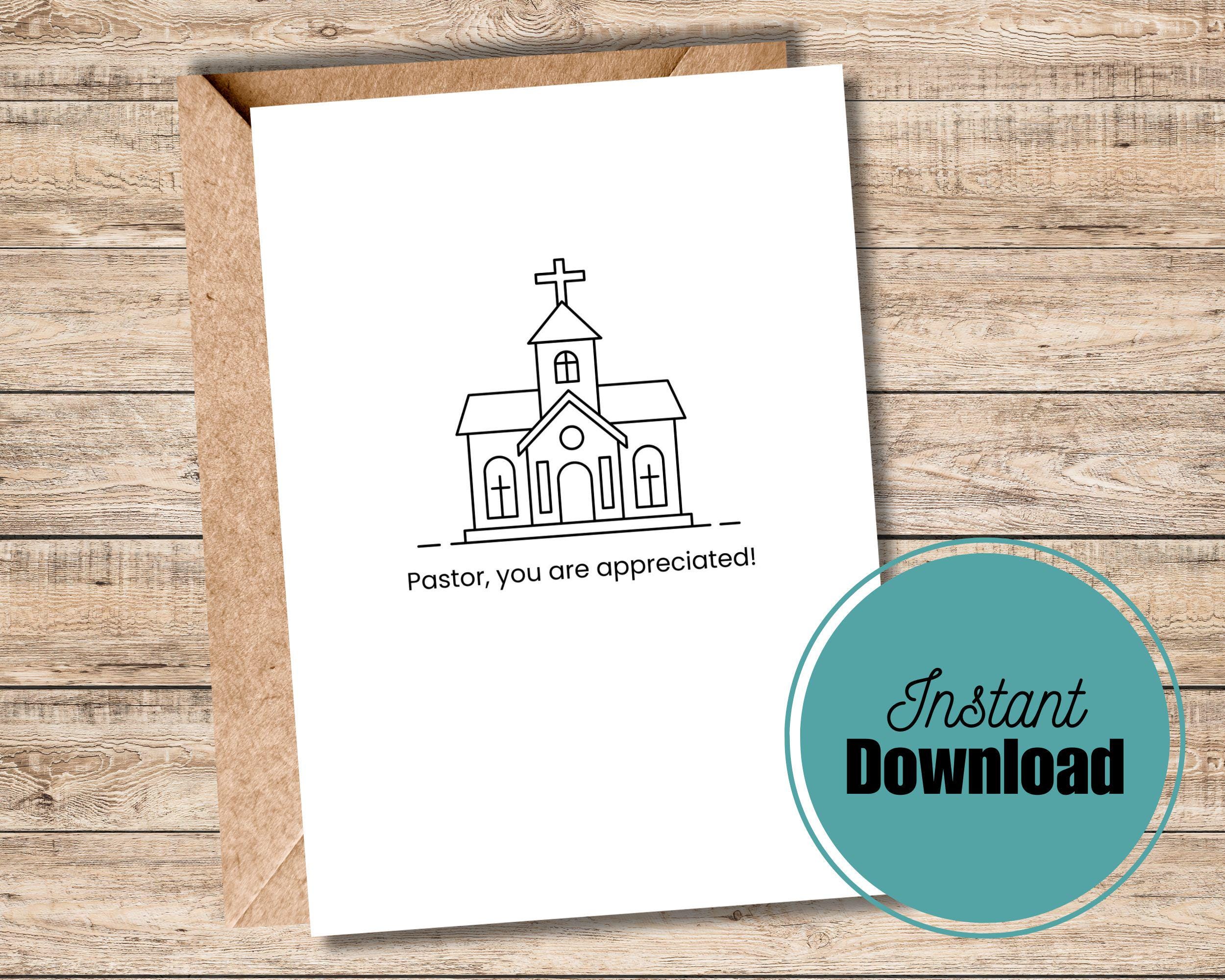 Pastor Appreciation Instant Download Card - Etsy, image size:2500x2000