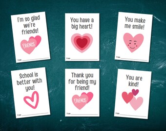 Print at Home Valentine Classroom Cards & Two Teacher Cards