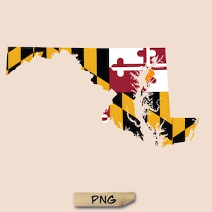 Maryland Karte PNG, Maryland Flagge PNG, Maryland Shirt, Maryland Vektor, Design Maryland State PNG, Maryland Umriss Png, hohe Qualität