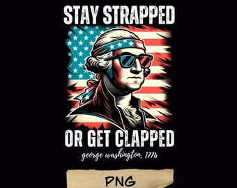 George Washington 1776 PNG: Patriotic 4th of July (Digital Download)