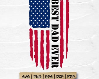 Papa amerikanische Flagge SVG-Datei, bester Papa aller Zeiten SVG, Papa US Flagge Shirt svg, Vatertag Shirt Png, Daddy Shirt svg, USA Shirt svg Instant Download
