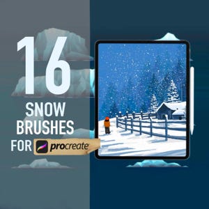 Snow Brushes for Procreate