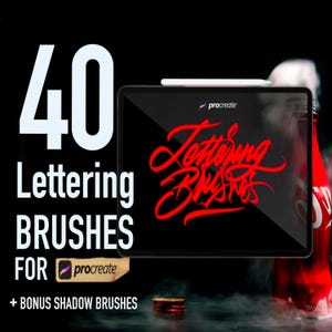 40 Procreate Lettering Brushes - Lettering Brushes For Procreate
