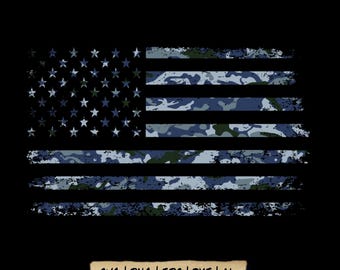 Navy Camouflage with Vintage USA Flag, American Flag with Camouflage, Camo USA Flag Svg, USA Flag Camo flauge, Us Camo Svg, Army Shirt