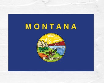 Bandera del estado de Montana PNG: Orgullo estatal de EE. UU. (Descarga digital)