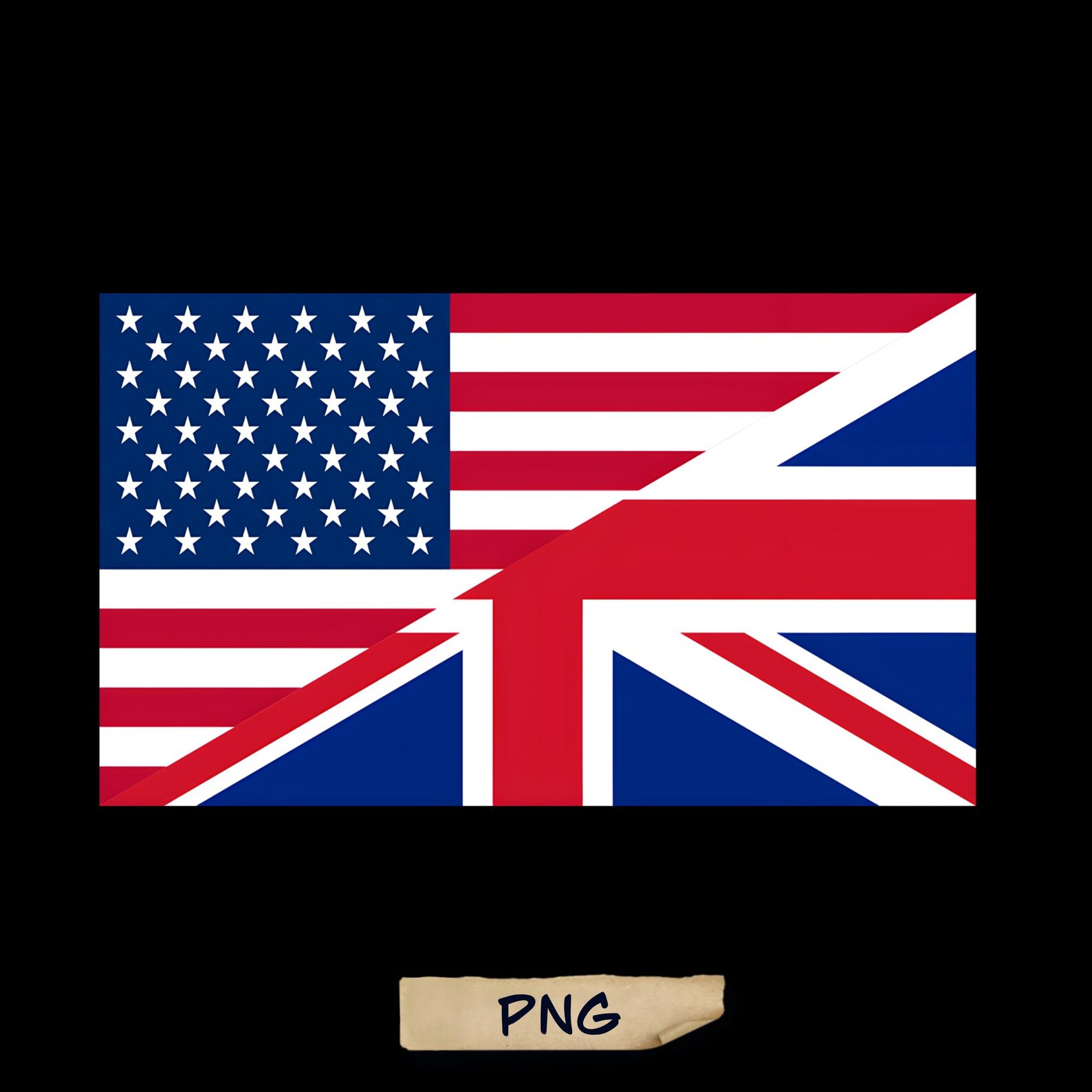British American Hybrid Flag, American and British Flag Sublimation ...