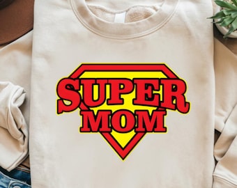 Supermamma PNG: Sublimeringsdesign för mors dag (digital nedladdning)
