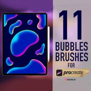 Bubble Brushes for Procreate: 11 Brush Set & Stamps