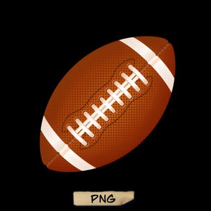 American Football PNG: Sublimation Design, Sport Ball Clipart (Instant Download)