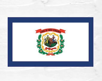 West Virginia Map Vector: WV State Design (PNG)