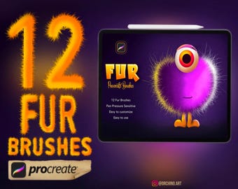 Fur Brushes for Procreate