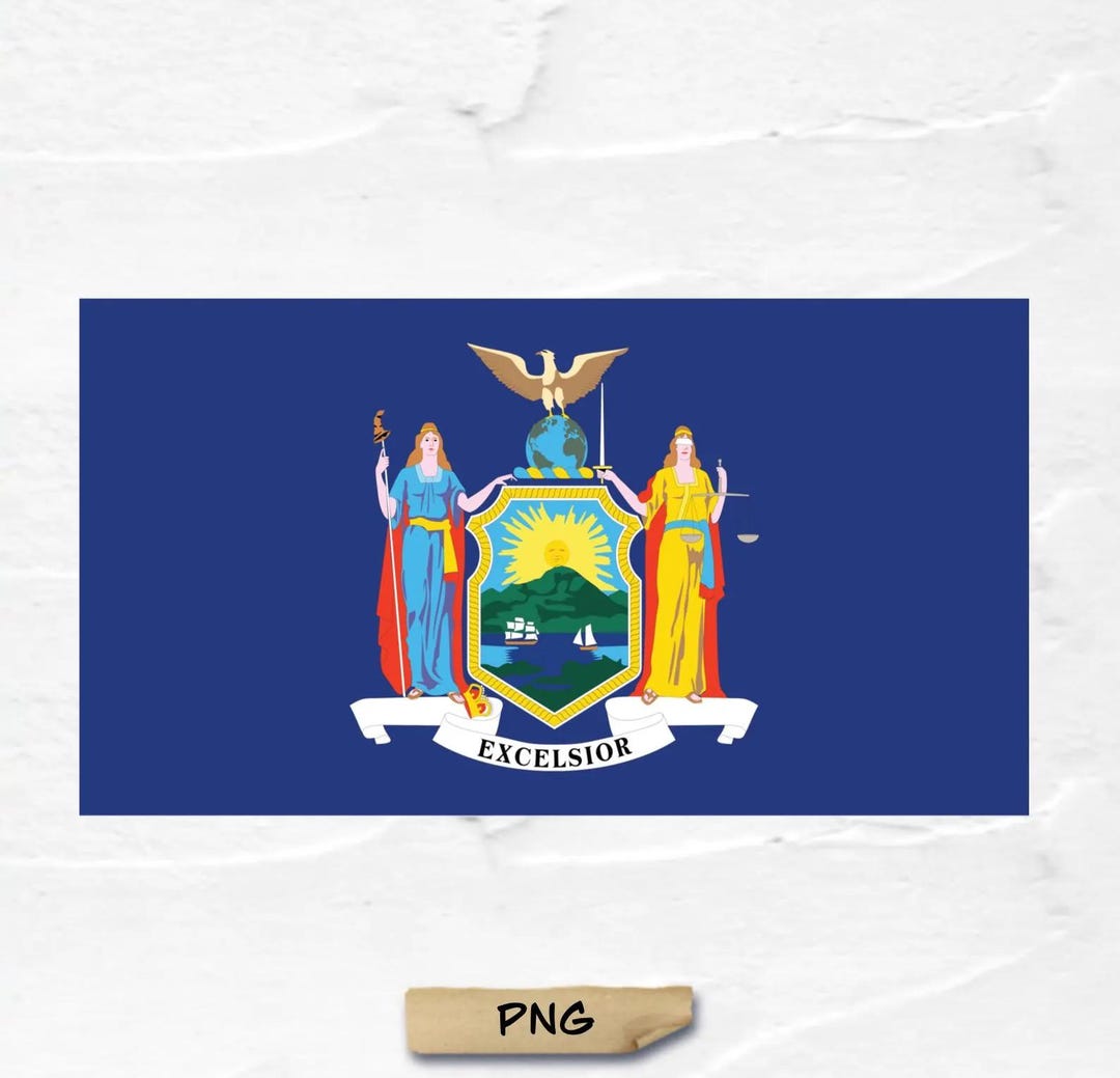 New York State Flag PNG: US Patriotic Design (digital Download) - Etsy