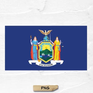 New York State Flag png, US states flag New York PNG, New York Flag png, USA Flag state png, United States of America png