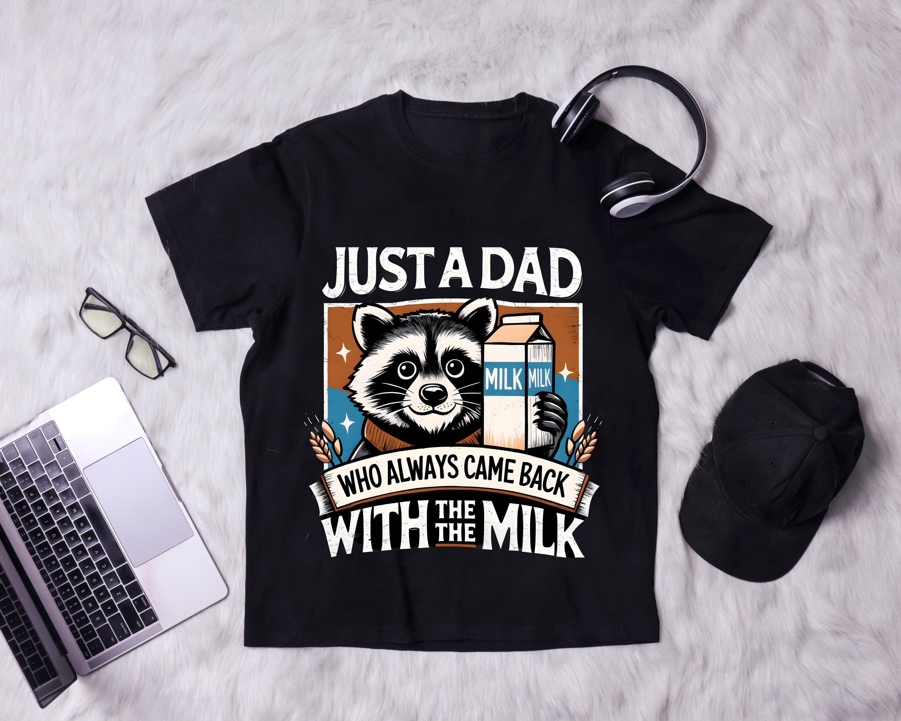 Funny Dad Raccoon PNG: Father's Day Milk Design (digital Download) - Etsy
