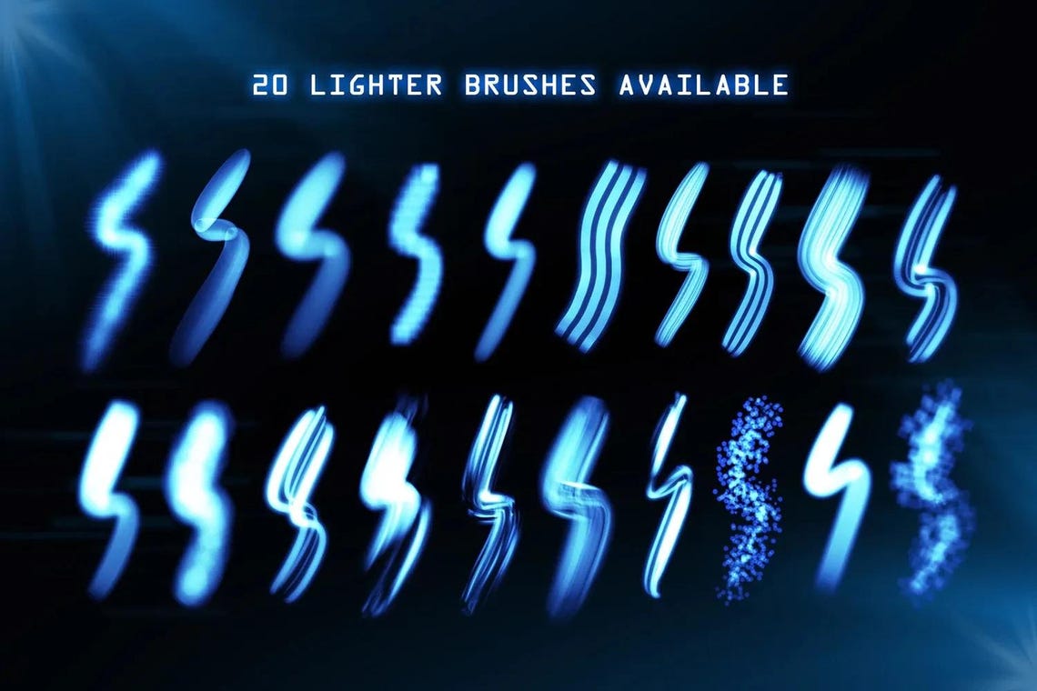 Light Brushes for Procreate, Procreate Lights Brushes , Lighter Brushes ...