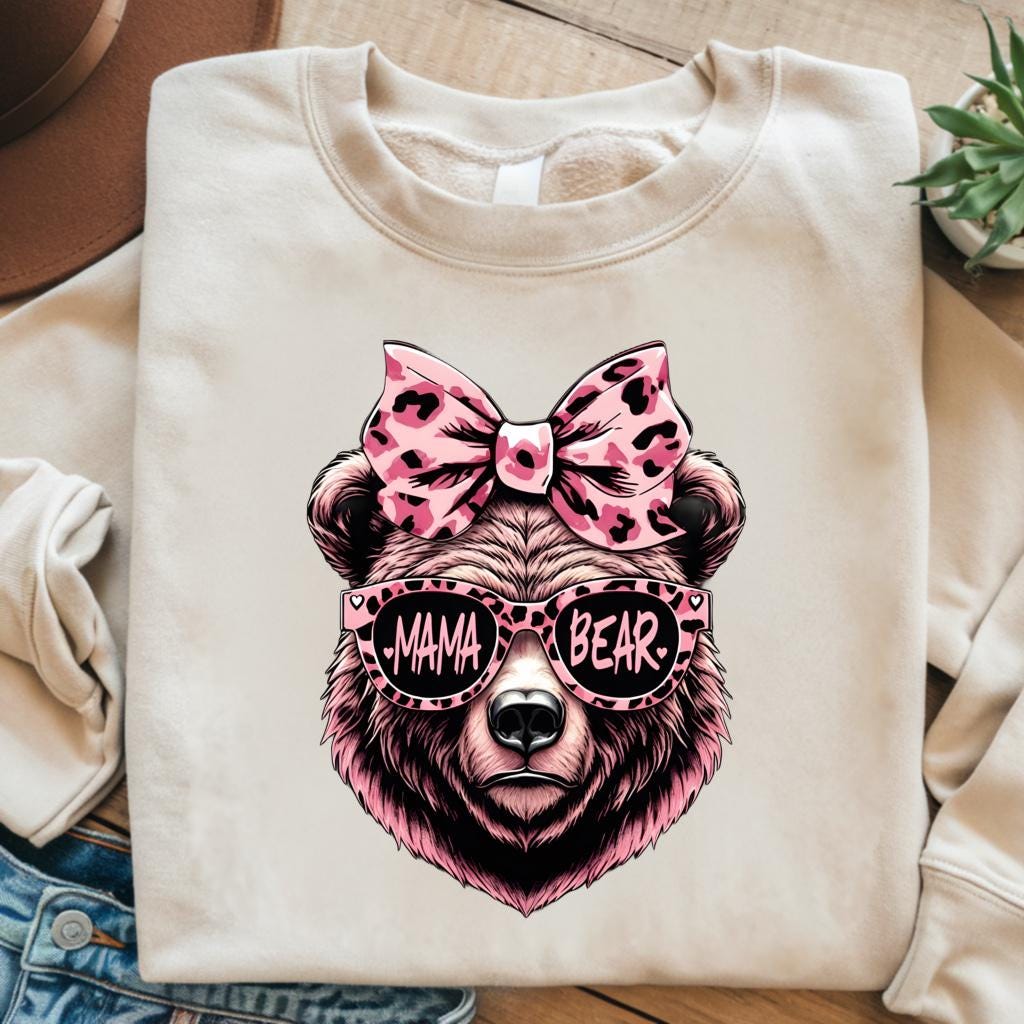 Personalized Mama And Mama's Girl T-shirt, Matching Mommy And Me Shirt, Retro Leopard Shirts